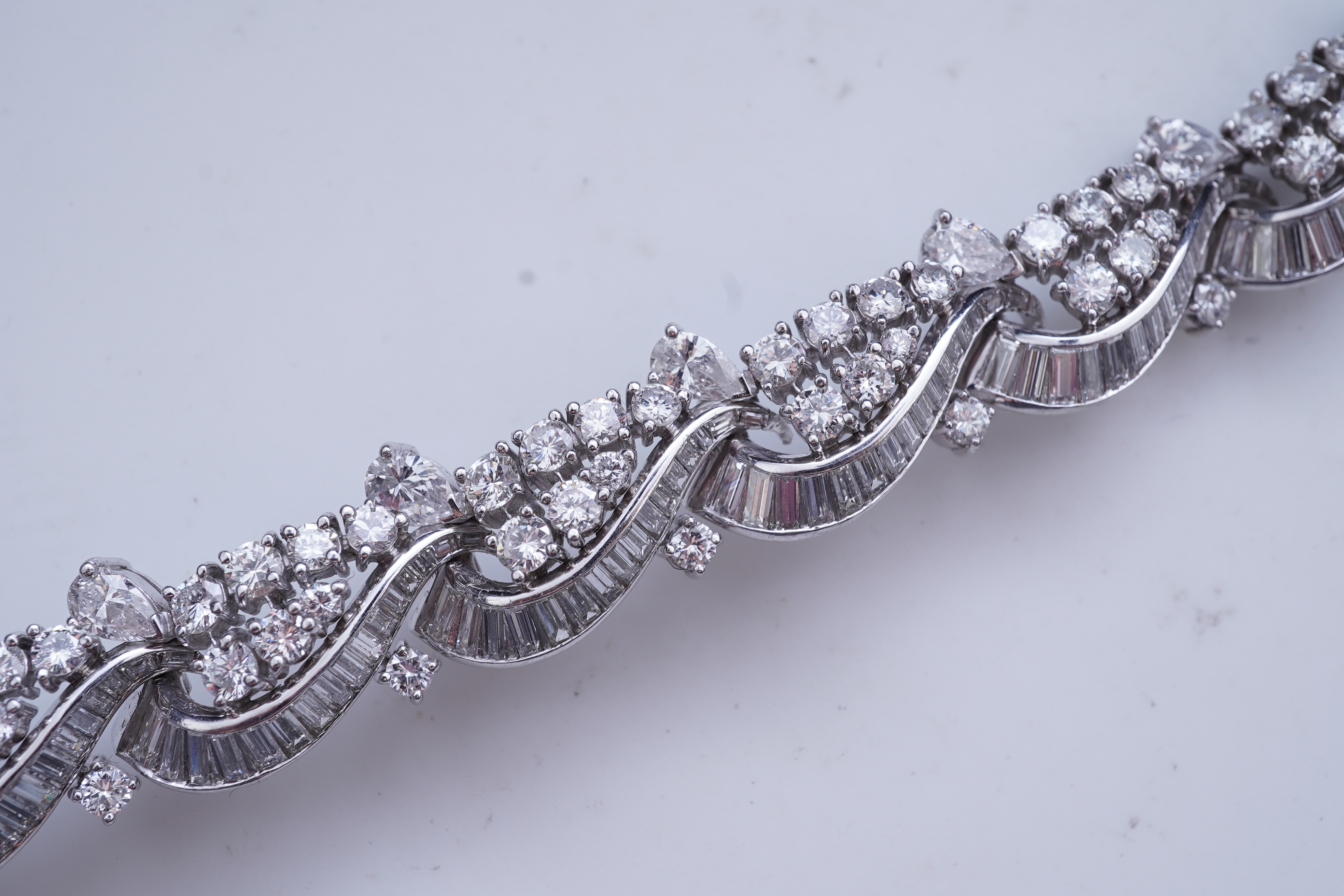 An attractive diamond bracelet, second half 20th century